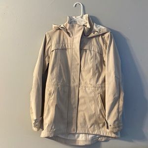 Athleta Spring/Raincoat lightweight jacket Tan size S
